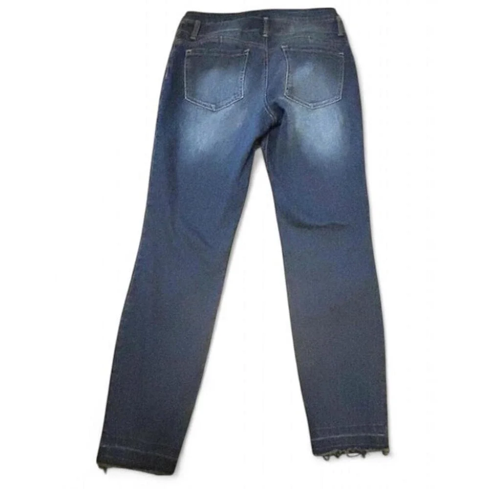 High Rise Sculpting Skinny Jeans Dark‎ Wash Slimming Streetwear Juniors Size 13